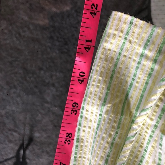 Talbots, Yellow and Light Green Dress size 12 - Picture 4 of 5